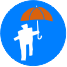 Icono de Peregrino paraguas